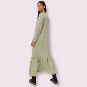 Anthropologie Saturday Sunday Taylor Flounce V-Neck Maxi Dress